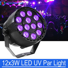 LED Par 12x3W Party Lights with UV Color Lumiere DMX512 Music Activated Stage Light Disco Lamp for DJ Club Room 2024 - buy cheap