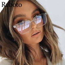 Gafas transparentes de tendencia para mujer, lentes cuadradas de ordenador con luz azul, montura de moda, óptica, 2020 2024 - compra barato