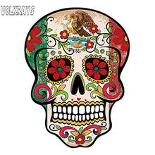 Volkrays Terror Car Sticker Mexican Sugar Skull Cover Scratches Accessorie PVC Decal for Opel Seat Mitsubishi Peugeot,14cm*10cm 2024 - buy cheap