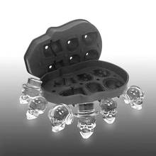 3D Skull Silicone Ice Cube Tray Pudding Mold 6-Cavity DIY Bar Party Ice Maker Chocolate Mould Kitchen Tools 2024 - buy cheap