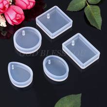 20Pcs/Set DIY Keychain Pendant Casting Silicone Mould Kit with Keyrings Art Crafts Making Tools Crystal Epoxy Resin Mold 2024 - buy cheap