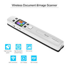 Escáner de documentos e imágenes portátil de alta velocidad, Wifi, 1050DPI, tamaño A4, pantalla LCD de formato JPG/PDF para recibos de negocios 2024 - compra barato