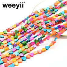 8 Colors Heart Shape Shell Beads Sea Shell Charm For DIY Necklace Bracelets Earrings Making Jewelry Accessories 2024 - buy cheap