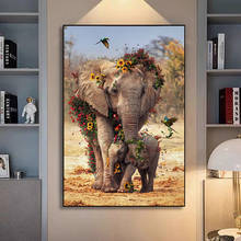 Abstract Mother and Child Elephant Art Posters and Prints Canvas Paintings Wall Art Pictures for Living Room Decor (No Frame) 2024 - buy cheap