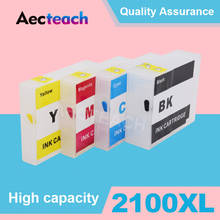 Aecteach 4 цвета пустой чернильный картридж для Canon PGI 2100 MAXIFY Ib4010 IB4110 MB5110 MB5310 MB5410 принтер 2024 - купить недорого