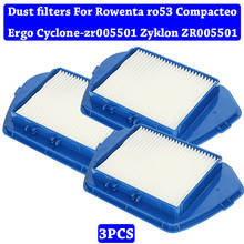 Acessórios aspirador de pó kit peças hepa filtros poeira para rowenta ro53 compacteo ergo Cyclone-zr005501 zyklon zr005501 2024 - compre barato