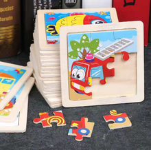 Детская игрушка деревянная головоломка деревянная 3D головоломка для детей Детские Мультяшные животные/дорожные Пазлы обучающая игрушка 2024 - купить недорого