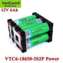 Varore-bateria de solda sem fio para chave de fenda, 11.1v/12.6v, 18650 vtc6, 3s2p, 6000mah, 20amps, 12v, pacote de baterias de chave de fenda 2024 - compre barato