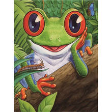 Animal Frog DIY 11CT Embroidery Cross Stitch Kits Needlework Craft Set Cotton Thread Printed Canvas Home Decoration For    Sell 2024 - buy cheap