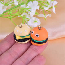 3D Hamburger Clay Charms Cute Food Pendant for Earring  Bracelet DIY Jewelry  Making 10pcs/pack 2024 - buy cheap