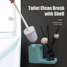 Household Toilet No Dead Corners Nylon Brush Head Suit With Base Wall-Mounted Multifunctional Bathroom Cleaning Tool 2024 - buy cheap