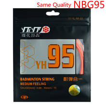 Cuerda de Bádminton de sensación media, alta resistencia, 0,68mm, L2092-2SPA, 2 uds., igual que NBG95 2024 - compra barato