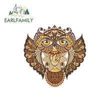 EARLFAMILY 13cm x 12.9cm for Owl Car Stickers Vinyl JDM Waterproof RV VAN Fine Decal 3D Car Accessories Graphics Cartoon 2024 - buy cheap