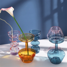 Скандинавские стеклянные хрустальные вазы для цветов, креативные прозрачные Пузырьковые шарики, Настольная стеклянная ваза для гостиной, современная домашняя ваза для цветов 2024 - купить недорого