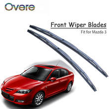 Overe 1Set Rubber Car Front Wiper Blade Kit For Mazda 3 2017 2016 2015 2014 2013-2003 Windscreen Original Wiper Accessories 2024 - buy cheap