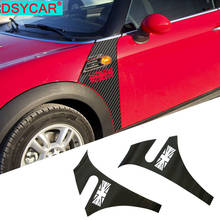 DSYCAR 1Pair Carbon Fiber Car Side Air Vent Cover Trim Fender Stickers Auto Sticker Decals fit for Mini Cooper R56 Accessories 2024 - buy cheap