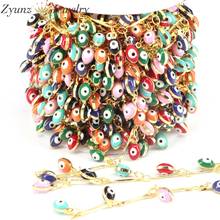 5 Meters, Enamel Eye Drop Beads Rosary Chains, Drop Enamel , Body Chain Gold Findings 2024 - buy cheap