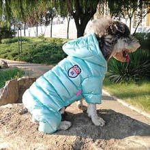 Abrigo cálido de invierno para perros pequeños y gatos, Chaqueta de algodón para mascotas, sudaderas con capucha para perros Yorkie, 562630 2024 - compra barato