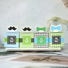 50Pcs "My Little Man" Mustache Birthday Candy Box Gift Packaging Chocolate Boxes Baby Shower Boxs 2024 - buy cheap