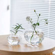 Креативная стеклянная ваза в форме граната, миниатюрная гидропонная Цветочная ваза для растений, Террариум, контейнер, художественные украшения, домашний декор, подарок 2024 - купить недорого