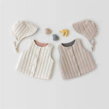 Chaleco de lana Polar para niños y niñas, ropa de abrigo con cuello levantado, bordado de perro, para bebés de 2 a 7 años 2024 - compra barato
