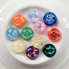 Paillette Rhinestones Round stones and AB crystals flat back Resin applique DIY Wedding Dress Beads 12mm 240pcs E39 2024 - buy cheap