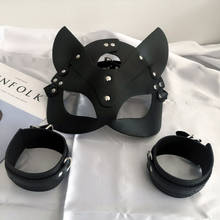 Women Sexy Eye Mask Half Eyes Face Cat Leather Masks For Masquerade Party Carnival Cosplay Fancy Masks Dropshiping 2024 - buy cheap