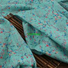 Original design printed pure ramie garment fabric, high-end hemp dress robe fabric 2024 - buy cheap