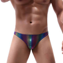 Мужское нижнее белье Ropa Interior Hombre Rainbow Jockstrap, Гей Нижнее белье, u-образное сексуальное нижнее белье, мужские трусы-бикини Cueca Masculina 2024 - купить недорого