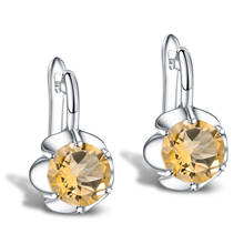 GEM'S BALLET 5.32Ct Natural Citrine November Birthstone Stud Earrings Real 925 Sterling Silver Fine Jewelry For Women Wedding 2024 - buy cheap