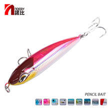 Noeby stickbait lápis nbl9494 isca de pesca topo água crankbait 160mm 58g 190mm 86g wobblers baixo de água salgada leurre pesca japão 2024 - compre barato