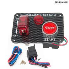 12V Red LED Racing Car Engine Start Push Button Ignition Switch Panel Toggle Hot EP-RSK3011 2024 - buy cheap