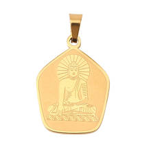 Buddhism Amitabha Buddha Buddha Statue Pendant Amulet Necklaces Men's and Women's Religious Jewelry Stainless Steel Necklace 2024 - buy cheap