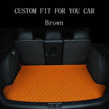 Special custom made Car trunk mats cargo Liner for Toyota Camry Corolla RAV4 Mark X Verso FJ car-styling leather Anti-slip carpe 2024 - buy cheap