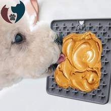 Alimentador de cachorro de silicone, tapete para limpar gatos e cachorros, base de banho 2024 - compre barato