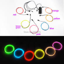 Six Multicolor 1.3mm EL Wire 1Meter Led Flexible Neon Light Rope Holiday DIY Decoration Can Offer 360 Degrees of Illumination 2024 - buy cheap