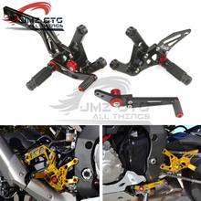 Motorcycle CNC Adjustable Rear Set Rearsets Footrest Foot Rest For YAMAHA R1 R1M R1S 2015 2016 2017 2018 2019 2020 2021 2024 - buy cheap