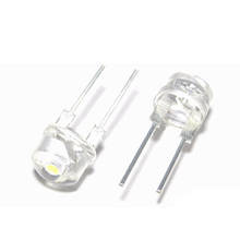 10PCS NEW F8 8mm 0.5W 3.0-3.2V Straw hat LED White Super bright LED lamp Wide Angle Transparent LED Lamp Strawhat LED 2024 - buy cheap