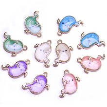 10pcs Halloween Charms Enamel Charms Cat Ghost Charm Pendant  for Bracelet Necklace Earrings DIY Jewelry Making Accessories 2024 - buy cheap