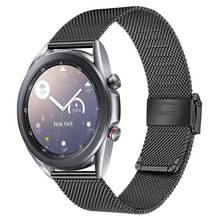 for Samsung Galaxy Watch 3 45mm band 20mm 22mm Solid Stainless Steel Wristbands Mesh Metal Bracelet for Galaxy Watch3 41mm Strap 2024 - buy cheap