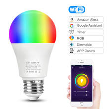 Bombilla inteligente WiFi con Sensor de movimiento PIR, lámpara LED de noche para iluminación del pasillo del hogar, 8W, 9W, 10W, 12W, E27, A60, 220V 2024 - compra barato