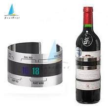 Termômetro de garrafa de vinho em aço inoxidável, criativo, display lcd, pulseira verificadora de festa, utensílios de cozinha, loja, bar 2024 - compre barato