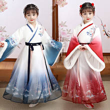 Новогодний костюм, платья для девочек с цветами, красивое плюшевое платье-Ципао для девочек, китайский чонсам, элегантная одежда для малышей, традиционная униформа 2024 - купить недорого