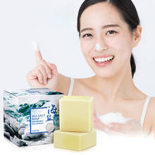 New Pore Acne Treatment Sea Salt Soap Cleaner Moisturizing Goat Milk Soap Face Care Wash Basis Soap Bathroom Accessories TSLM1 2024 - buy cheap