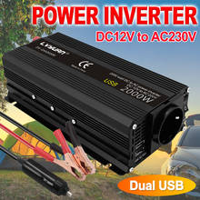 DC12V To AC 230V 500W 1200W 1500W 2000W Peak EU Socket USB Car Converter Boost Transformer Vehicle Supply Power Inverter 2024 - buy cheap