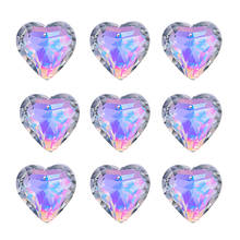 Подвесная люстра H & D, 9 шт., в форме сердца, с кристаллами, 50 мм 2024 - купить недорого