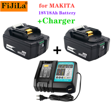 WIth Charger BL1860 Rechargeable Battery 18V1 8000mAh Lithium Ion for Makita 18v Battery 6ah BL1840 BL1850 BL1830 BL1860B LXT400 2024 - buy cheap