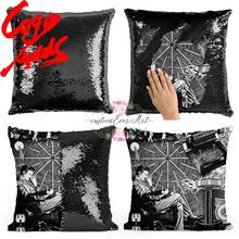 Nikola Tesla sequin pillow | sequin Pillowcase | Two color pillow | gift for her | gift for him | pillow | magic pillow 2024 - buy cheap