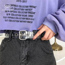 Women Clear Full Grommet Belt Female Disigner Punk Rivet Pin Buckle Waist Resin Plastic PVC Trouser Jeans Transparent Belts 261 2024 - buy cheap