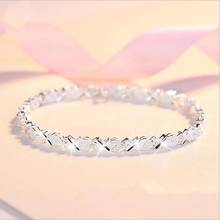 Pulsera de plata esterlina 2021 para mujer, brazalete con dijes de Cruz de circón, accesorios de boda, joyería sl070, novedad de 925 2024 - compra barato